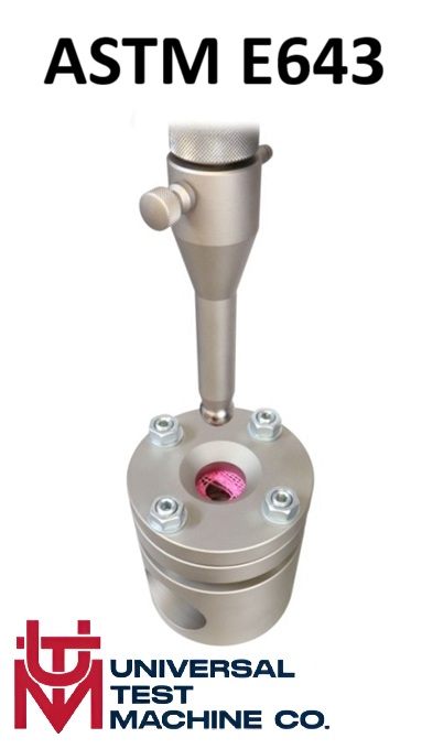 ASTM E643 - Metallic Sheet Ball Burst Puncture Fixture