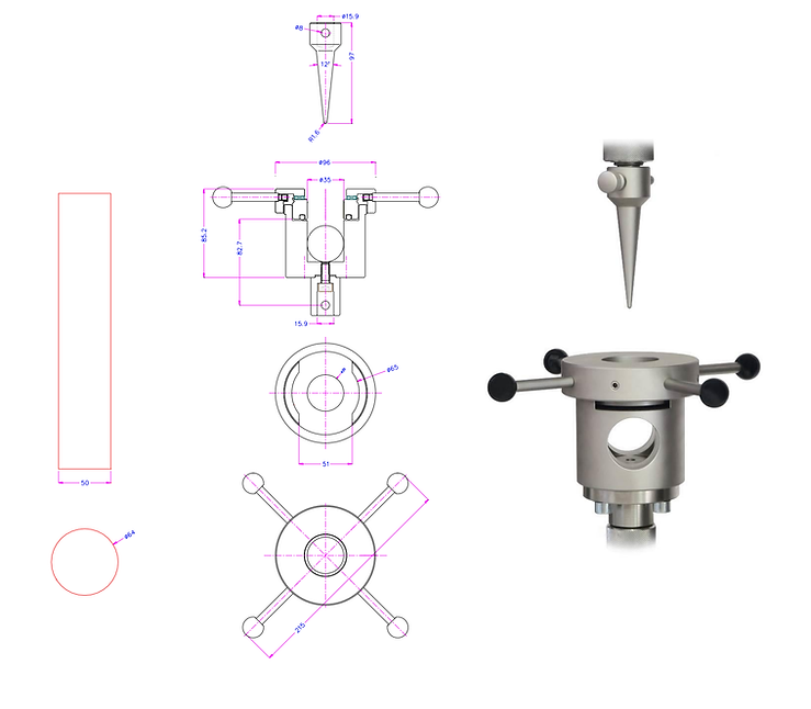 Astm F1306 Fixture Schematic With Sample Size